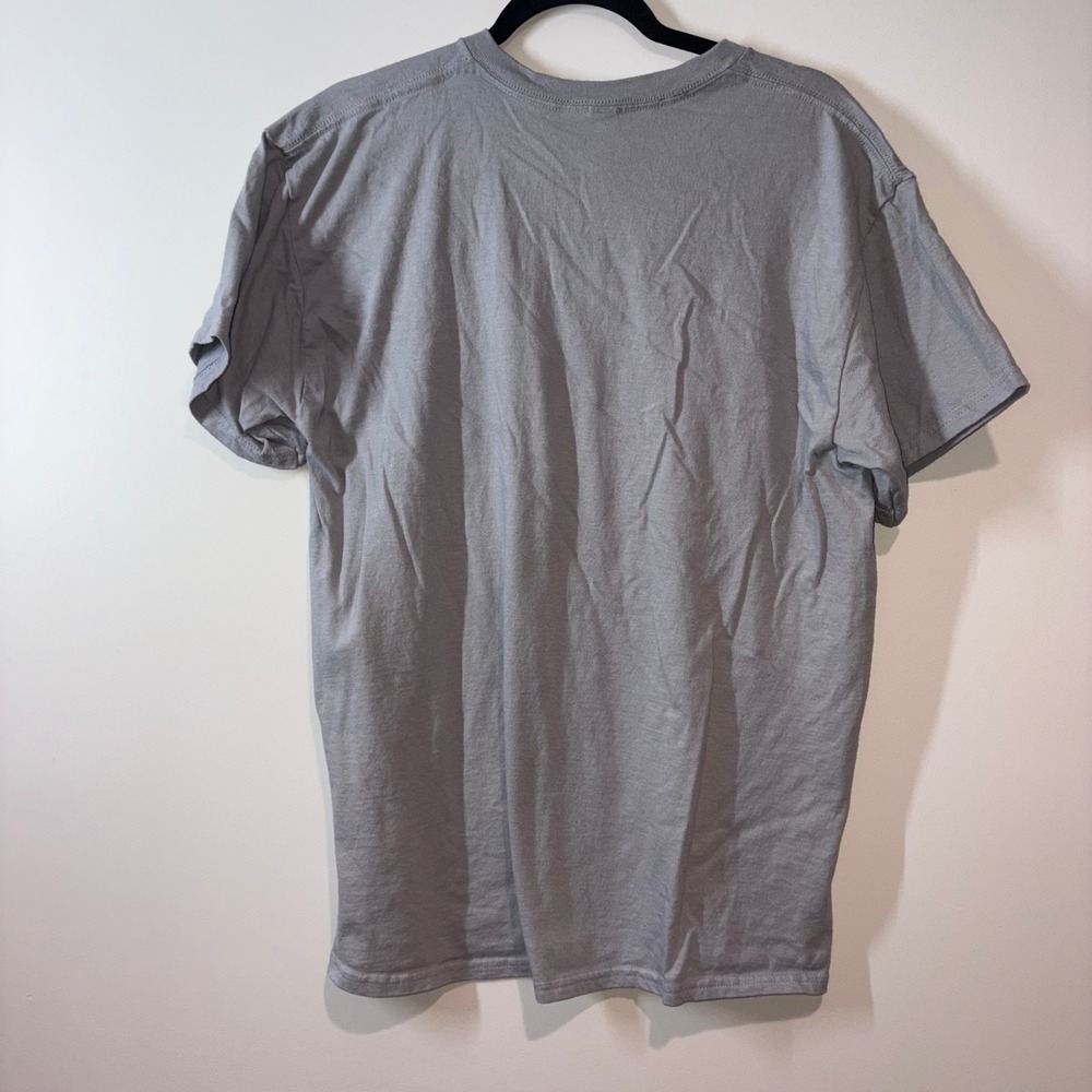 Graphic Bail Bonding Star Logo Gildan T-Shirt Mens Large Gray - Picture 7 of 8
